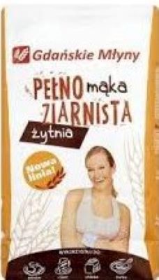 Gdańskie Młyny Mąka Żytnia Pełnoziarnista 1kg v 400